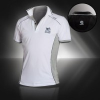 Art.65 White: Men’s T-shirt with collar 
