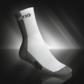 Art.13a white&grey: SOCKS – half terry with active silver